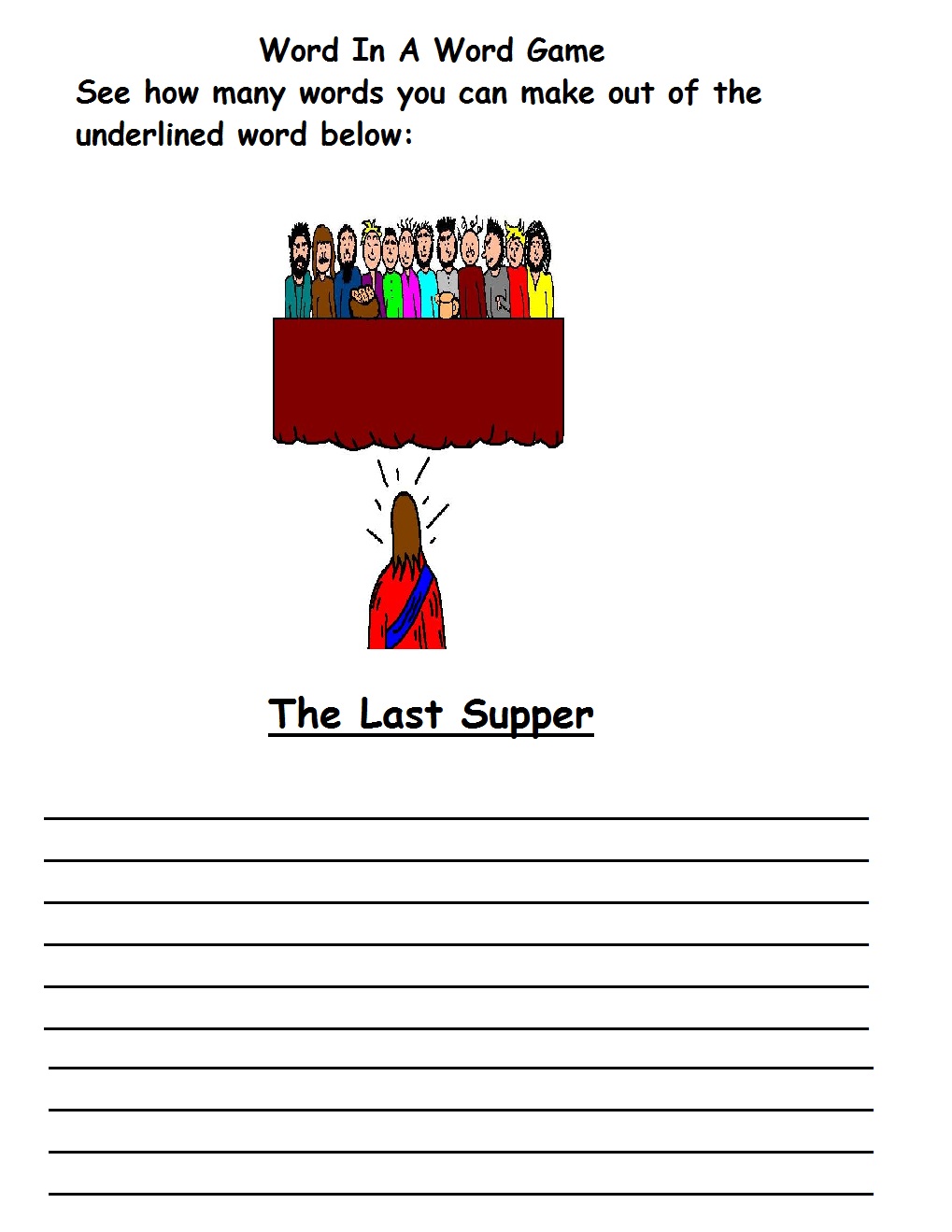 the-last-supper-for-kids-worksheet